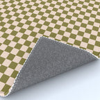 Check VI - Green â Checkerboard Print Rug Gallery Image 4