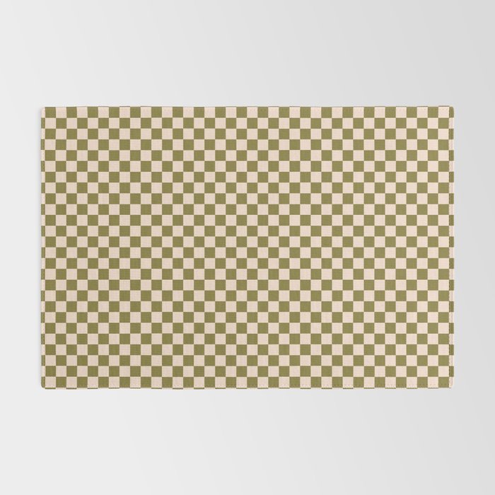 Check VI - Green â Checkerboard Print Rug Gallery Image 2