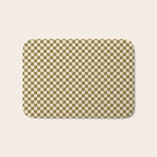 Check VI - Green â Checkerboard Print Bath Mat Gallery Image 1