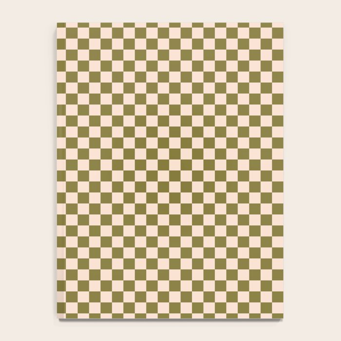 Check VI - Green â Checkerboard Print Notebook Gallery Image 4