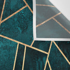 Deep Teal Stone Wall Tapestry Gallery Image 3