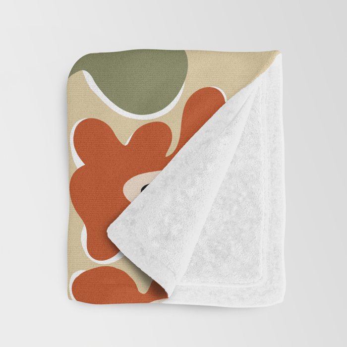 Mid-century flow Throw Blanket Gallery Image 3