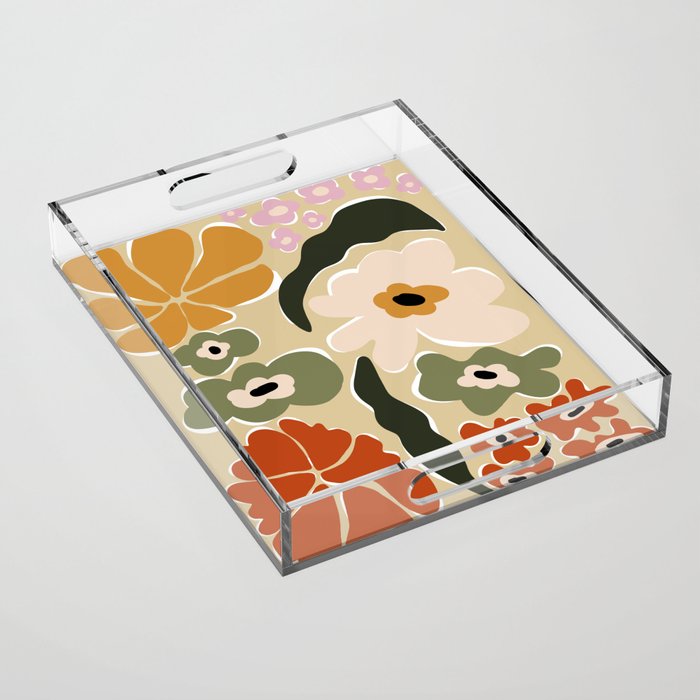 Mid-century flow Acrylic Tray Gallery Image 1
