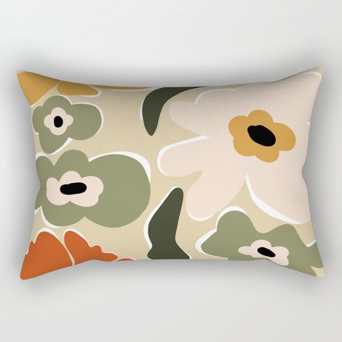 Mid-century flow Rectangular Pillow Gallery Image 2