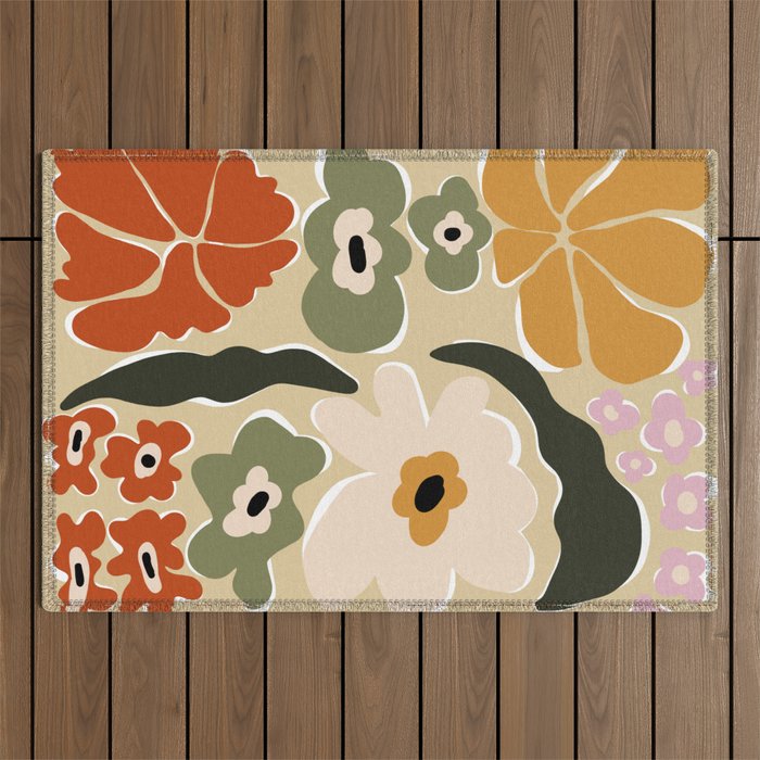Mid-century flow Outdoor Rug Gallery Image 1