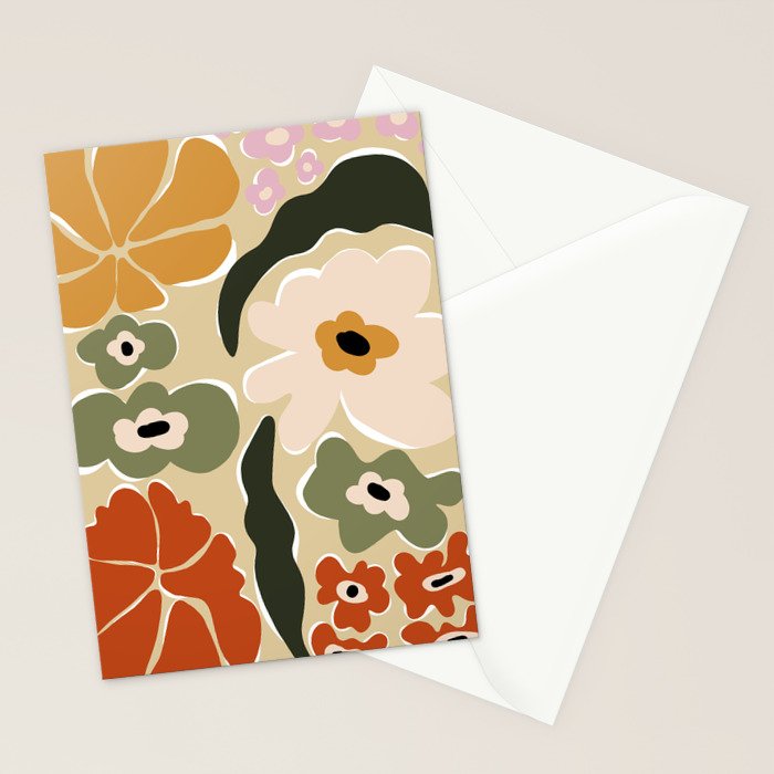 Mid-century flow Stationery Card Gallery Image 2