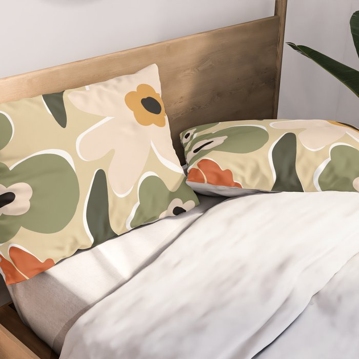 Mid-century flow Pillow Sham Gallery Image 2