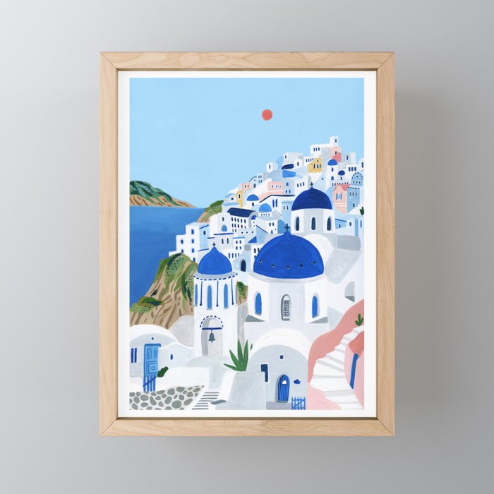 Santorini Mini Art Print Gallery Image 1