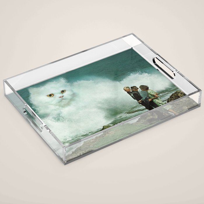 Purr-fect Cat Wave Acrylic Tray Gallery Image 1