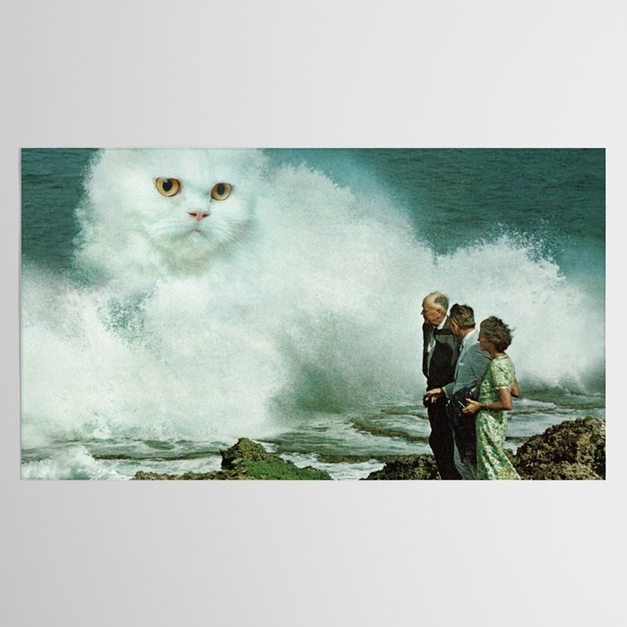 Purr-fect Cat Wave Tablecloth Gallery Image 2