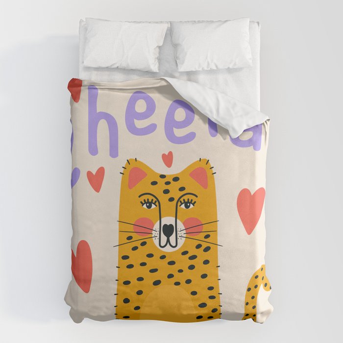 Cheetah Love Duvet Cover Gallery Image 1