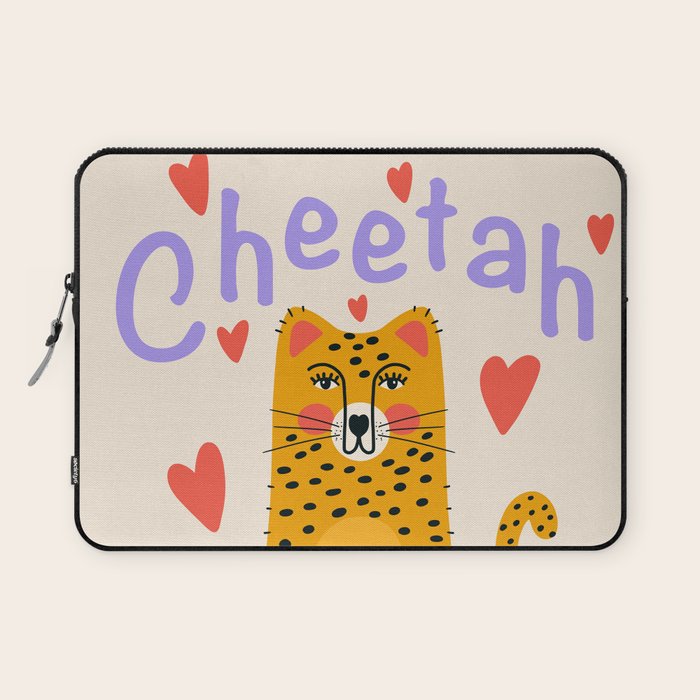 Cheetah Love Laptop Sleeve Gallery Image 1