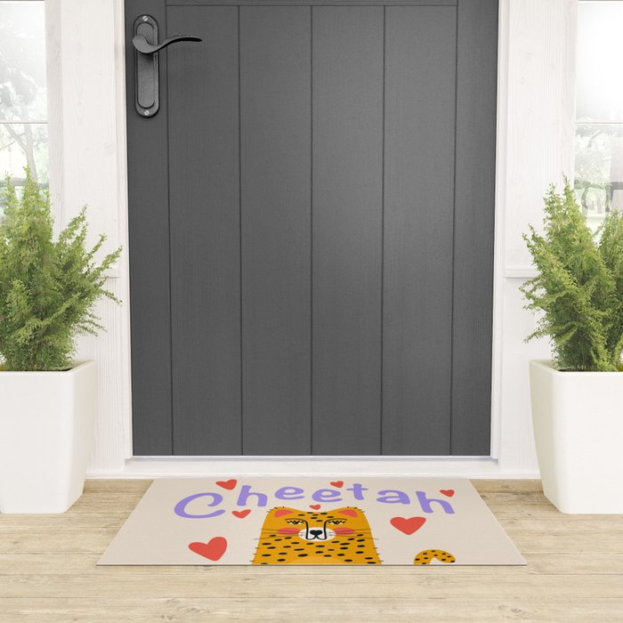 Cheetah Love Welcome Mat Gallery Image 3