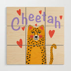 Cheetah Love Wood Wall Art Gallery Image 1
