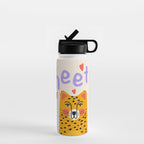 Cheetah Love Water Bottle Gallery Image 1