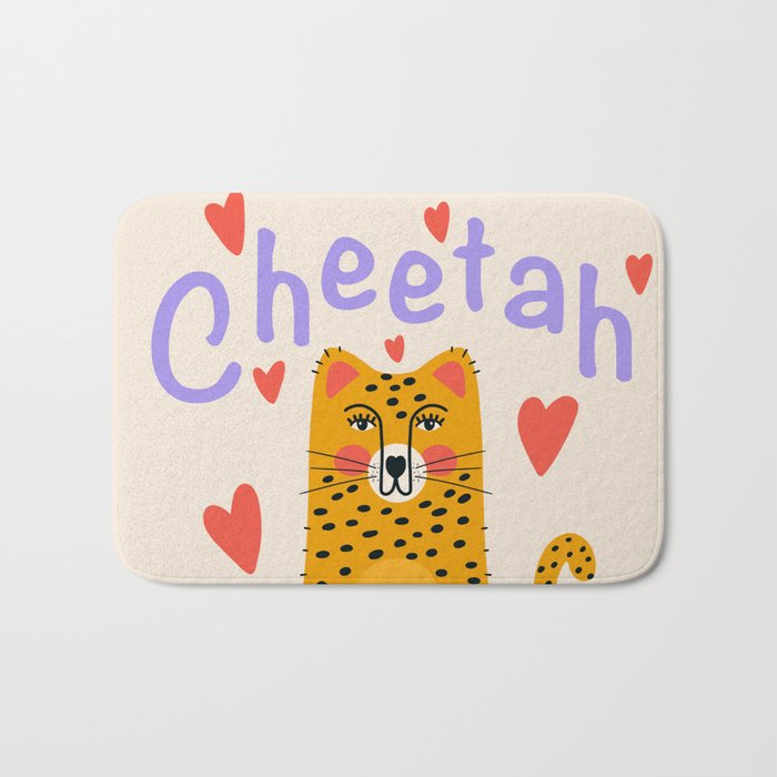 Cheetah Love Bath Mat Gallery Image 1