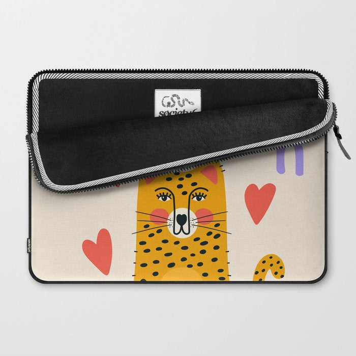 Cheetah Love Laptop Sleeve Gallery Image 2