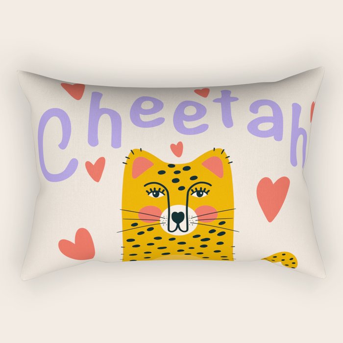 Cheetah Love Rectangular Pillow Gallery Image 1