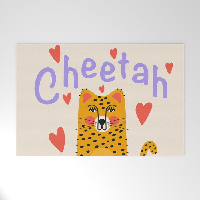 Cheetah Love Welcome Mat Gallery Image 1