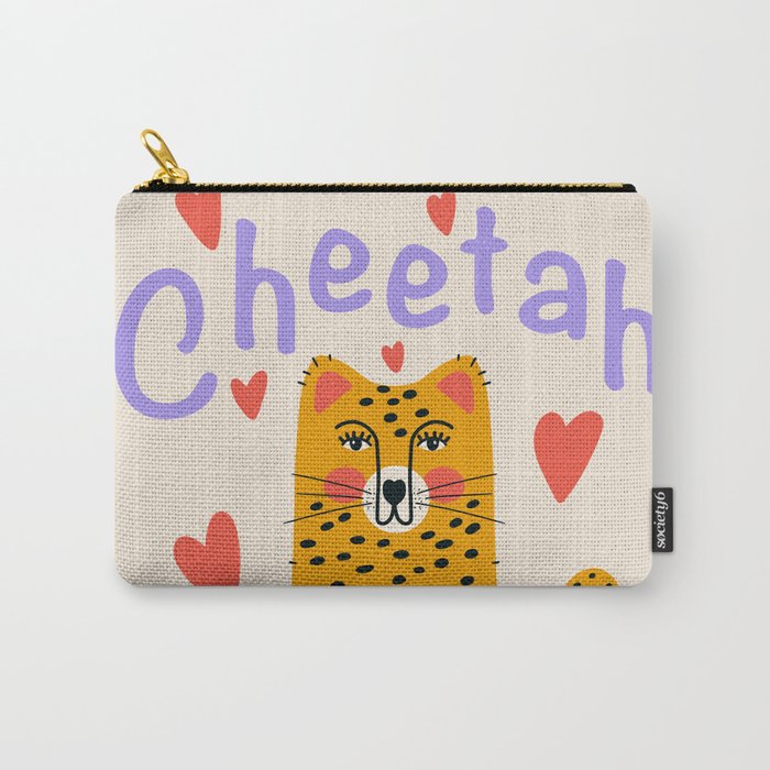 Cheetah Love Carry All Pouch Gallery Image 1