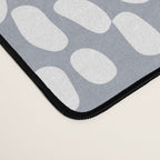 Grey and White Abstract Firework Flowers Desk Mat Gallery Image 4