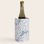 Grey and White Abstract Firework Flowers Wine Chiller Gallery Image 2