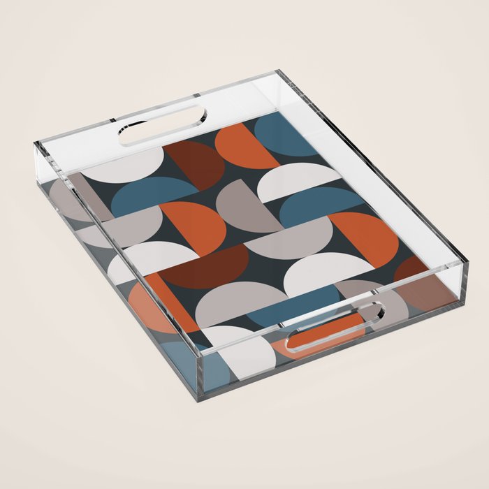 Mid Century Modern Geometric 24 Acrylic Tray Gallery Image 1