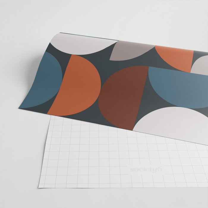 Mid Century Modern Geometric 24 Wrapping Paper Gallery Image 2