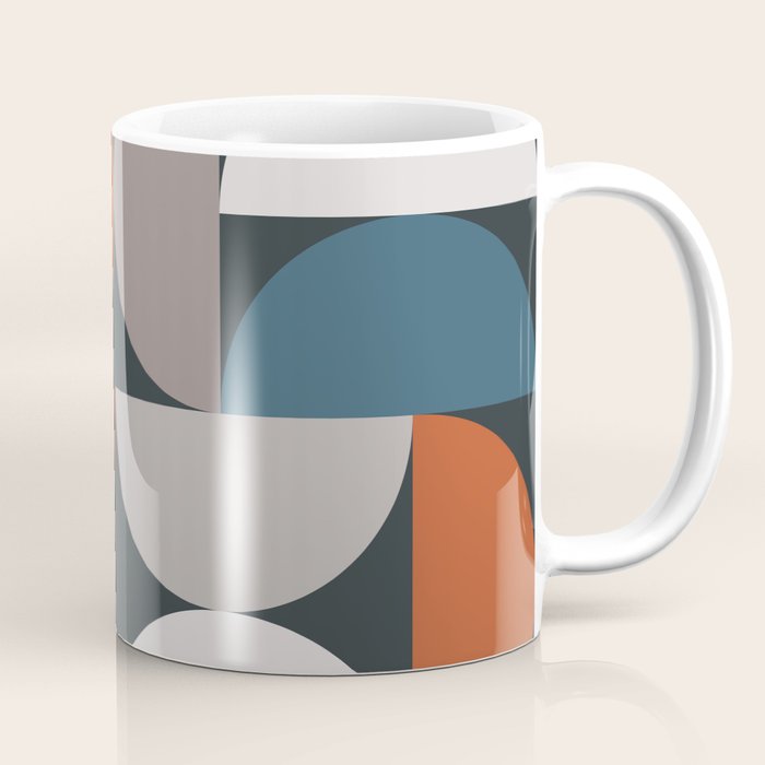 Mid Century Modern Geometric 24 Coffee Mug Gallery Image 1