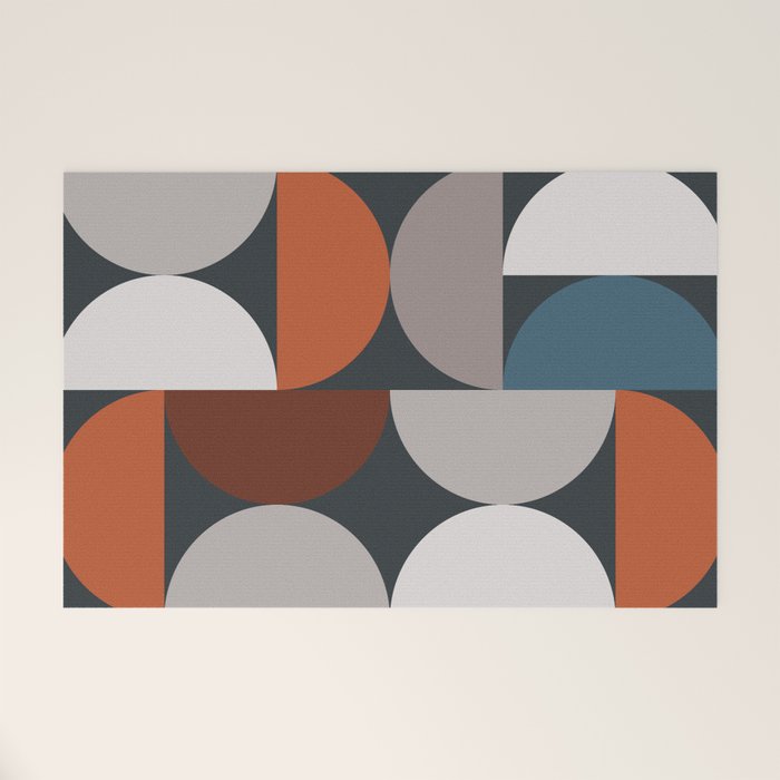 Mid Century Modern Geometric 24 Welcome Mat Gallery Image 1