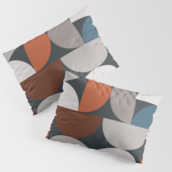 Mid Century Modern Geometric 24 Pillow Sham Gallery Image 3