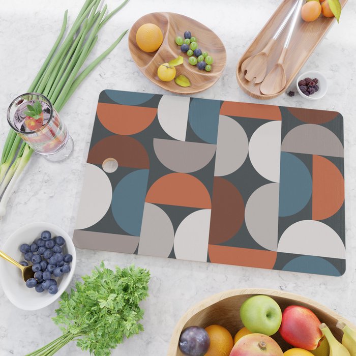 Mid Century Modern Geometric 24 Cutting Board Gallery Image 2
