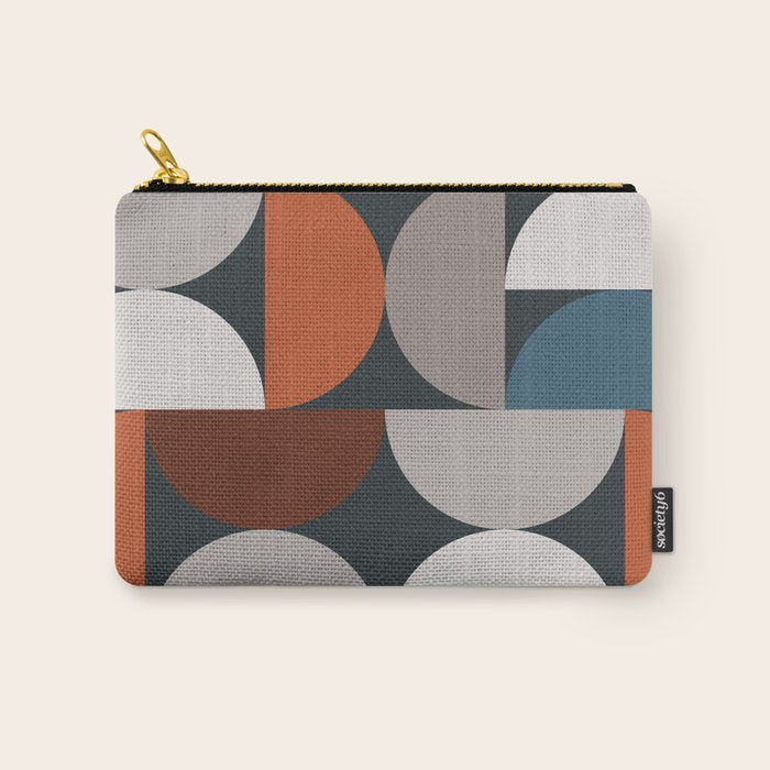 Mid Century Modern Geometric 24 Carry All Pouch Gallery Image 1