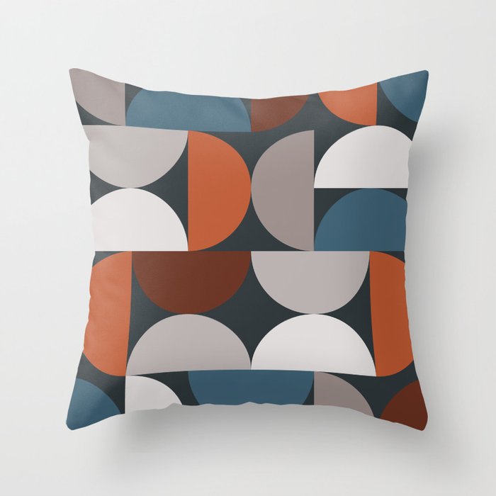 Mid Century Modern Geometric 24 Throw Pillow Gallery Image 6