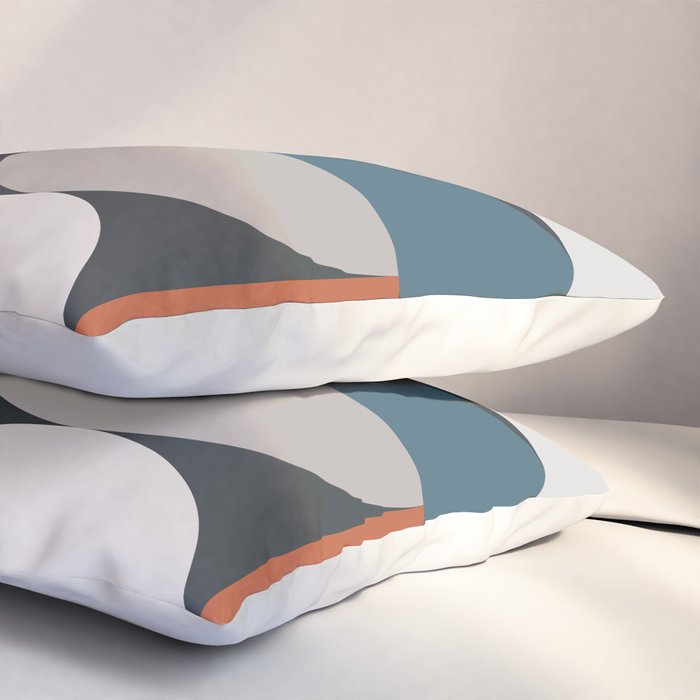 Mid Century Modern Geometric 24 Pillow Sham Gallery Image 3