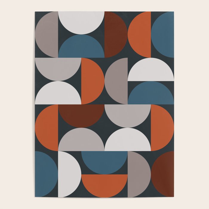 Mid Century Modern Geometric 24 Poster Gallery Image 4