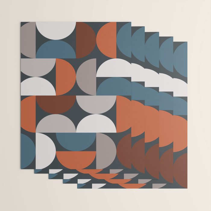 Mid Century Modern Geometric 24 Wrapping Paper Gallery Image 3