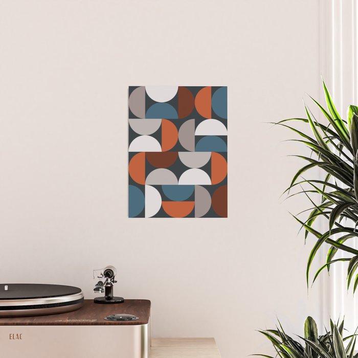 Mid Century Modern Geometric 24 Poster Gallery Image 2
