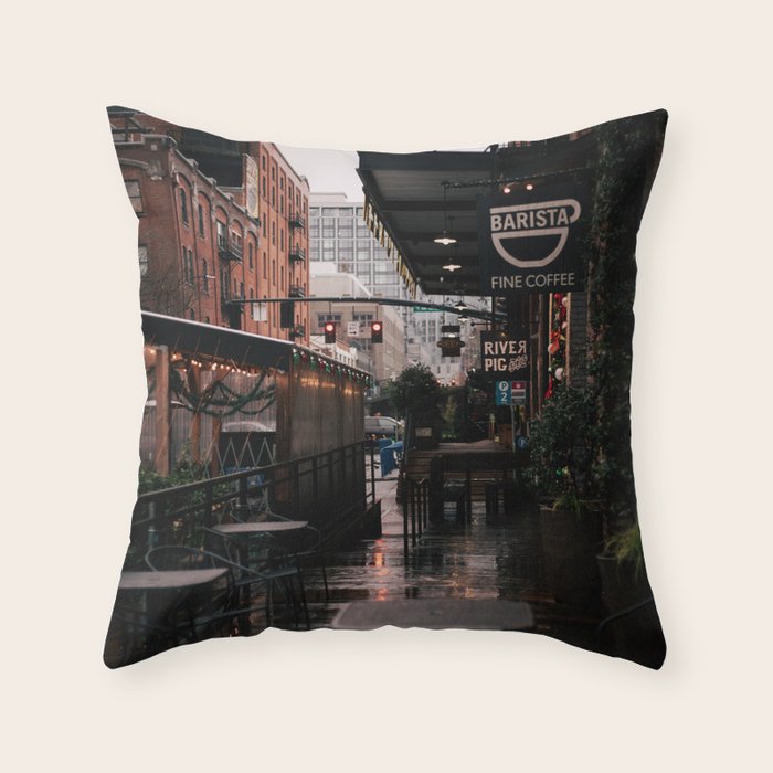 Portland Pearl District Throw Pillow Gallery Image 1