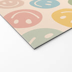 Colorful Smiley Faces Beige Pattern Welcome Mat Gallery Image 2
