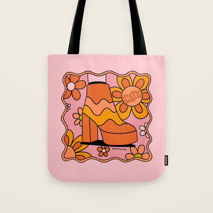 Scorpio Groovy Boot Tote Bag Gallery Image 1