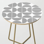 Mid Century Modern Geometric 04 Grey Side Table Gallery Image 2