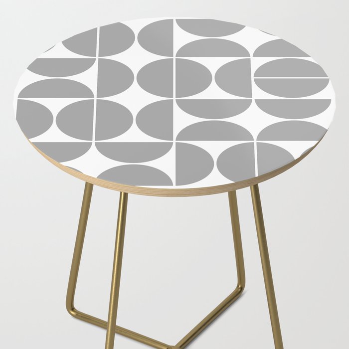 Mid Century Modern Geometric 04 Grey Side Table Gallery Image 2