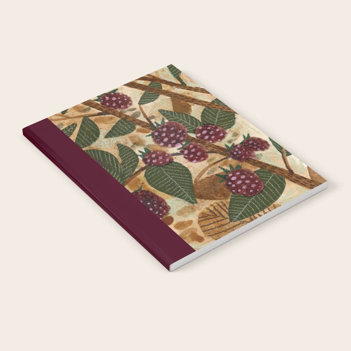 In Season in Red Raspberry and Forest Green Notebook Gallery Image 2