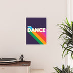 RAINBOW DANCE TYPOGRAPHY- let's dance Poster Gallery Image 2