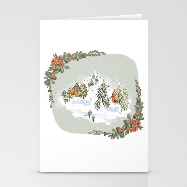 Winter wonderland illustration  Stationery Card Gallery Image 1