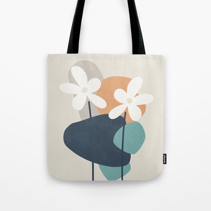 Abstract Flowers 3 Tote Bag Gallery Image 1