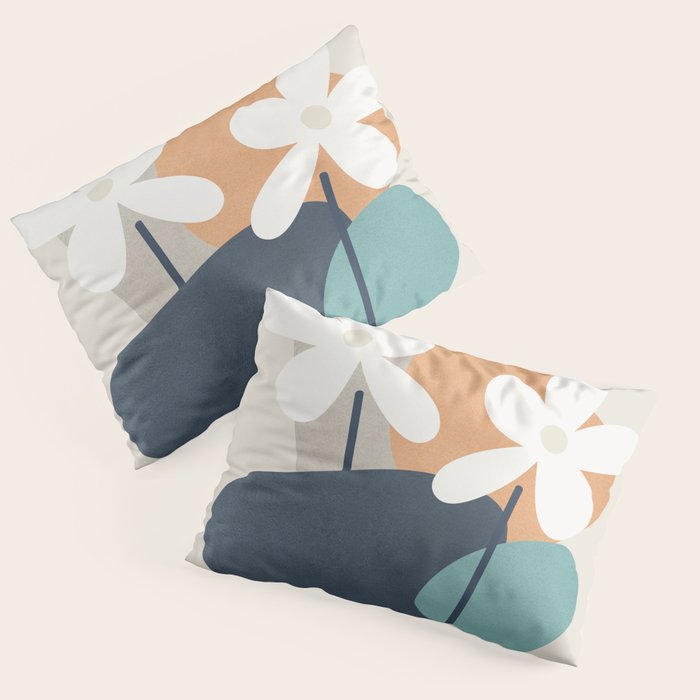 Abstract Flowers 3 Pillow Sham Gallery Image 3