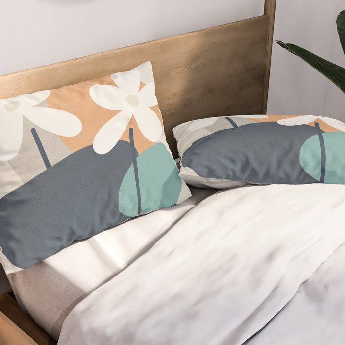 Abstract Flowers 3 Pillow Sham Gallery Image 2