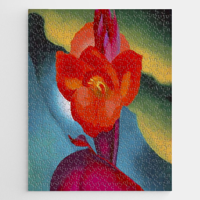 Georgia O'Keeffe Red Canna 1919 Jigsaw Puzzle Gallery Image 1